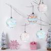 12pcs Christmas tree ball decorations set 2.36 inch macaron color Foam glitter shatterproof hanging xmas balls Holiday Ornament