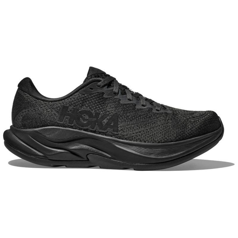 HOKA One One RINCON 4 Slip Resistant Low Top Running Shoes Men's Black Sneakers 1155132-BBLC