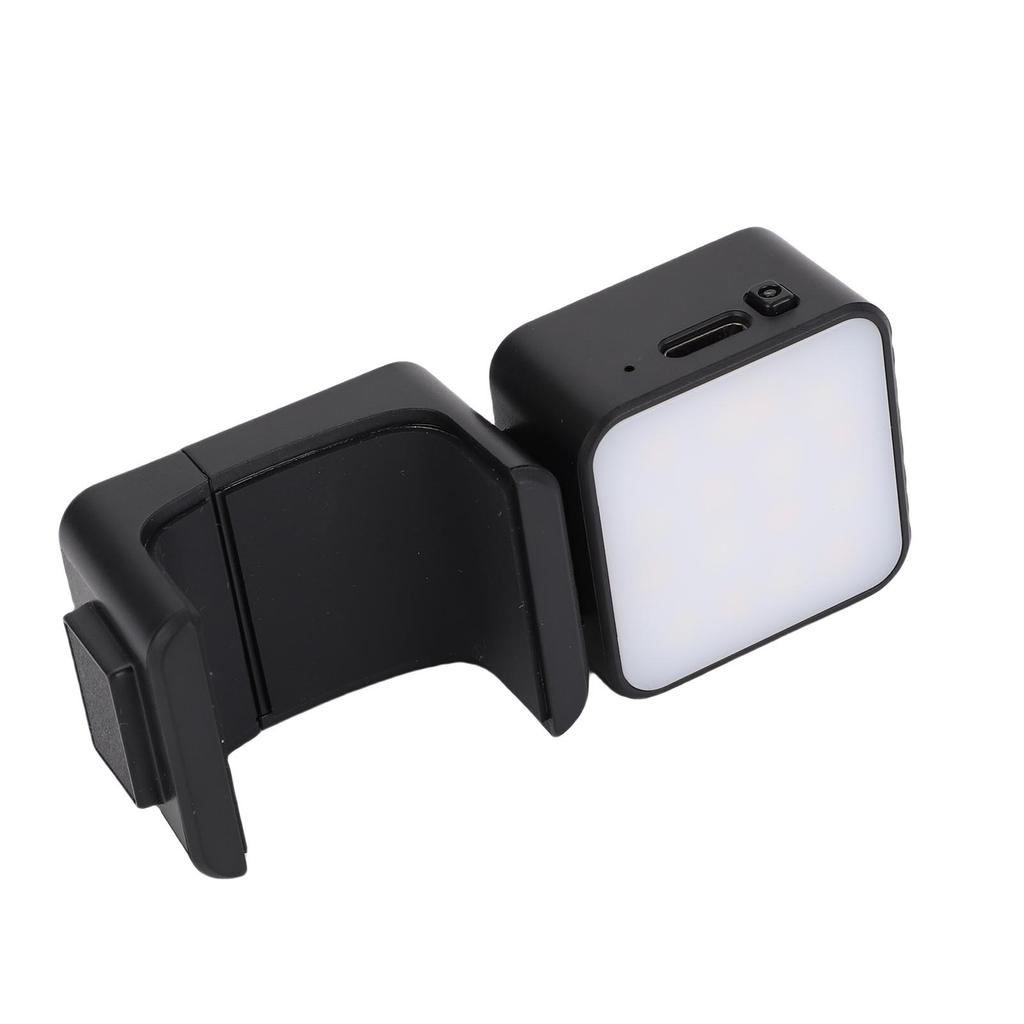 LED Video Light Fit for Pocket 3 Action Camera Adjustable Brightness Levels Portable Type C Rechargeable Auxiliary LED