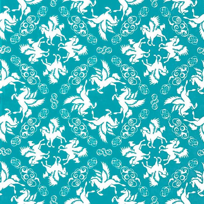 Barvení Anbo Tenugui Zvěrokruh Vznášející se Jasný Autentický Barvený Bavlna Vyrobeno v 35cm x 100cm "Rok 2026 Pegas, Obloha" 100% Tokuoka, Japonsko,