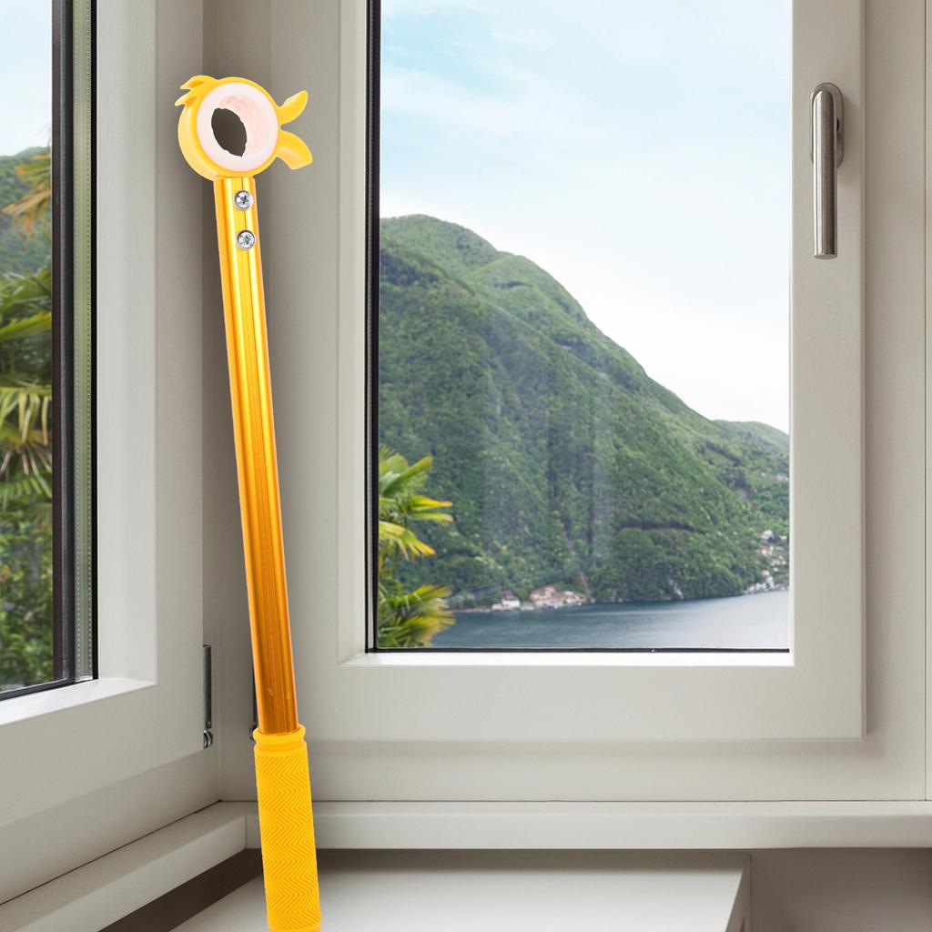 Window Opener Pole Hook Long Rod for High Windows Blinds Opening Tool Bedroom Living Room Kitchen School Window Access