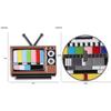 Retro Vintage TV Pin No Signal Television Brooches Fashion Antenna TV Pins  Jewelry