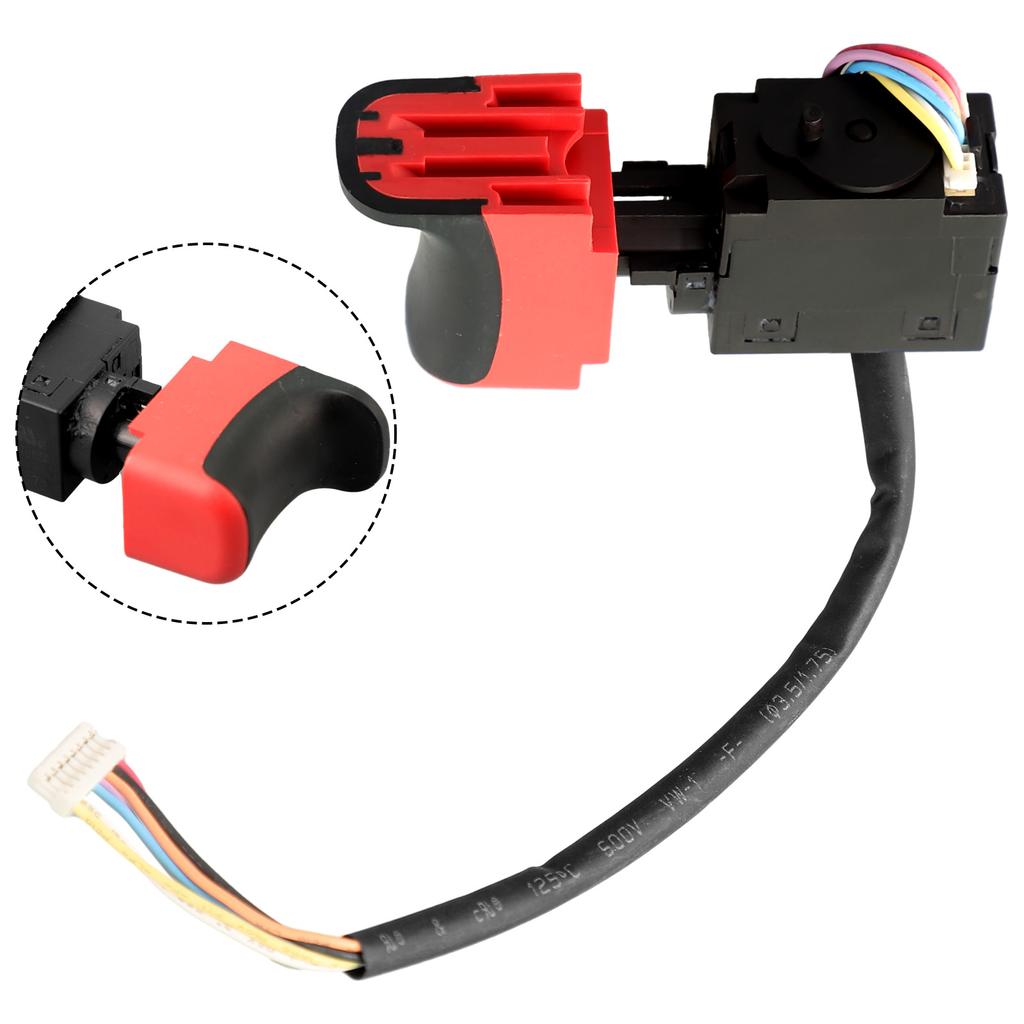 Switch Trigger Switch 4x6.5x1.6cm for 6a 1.57x2.56x0.63inch Black for maximum Current: Red Voltage: 7.2 V - 24 V