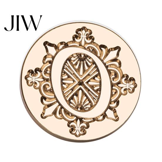 Sello de Cera para Invitación de Boda, Cabeza de Sello con Inicial del Alfabeto Iris A-Z, Cabeza Selladora de Latón Grabado para Envoltura de Regalos, Sellado de Invitaciones, Sobres, Diario