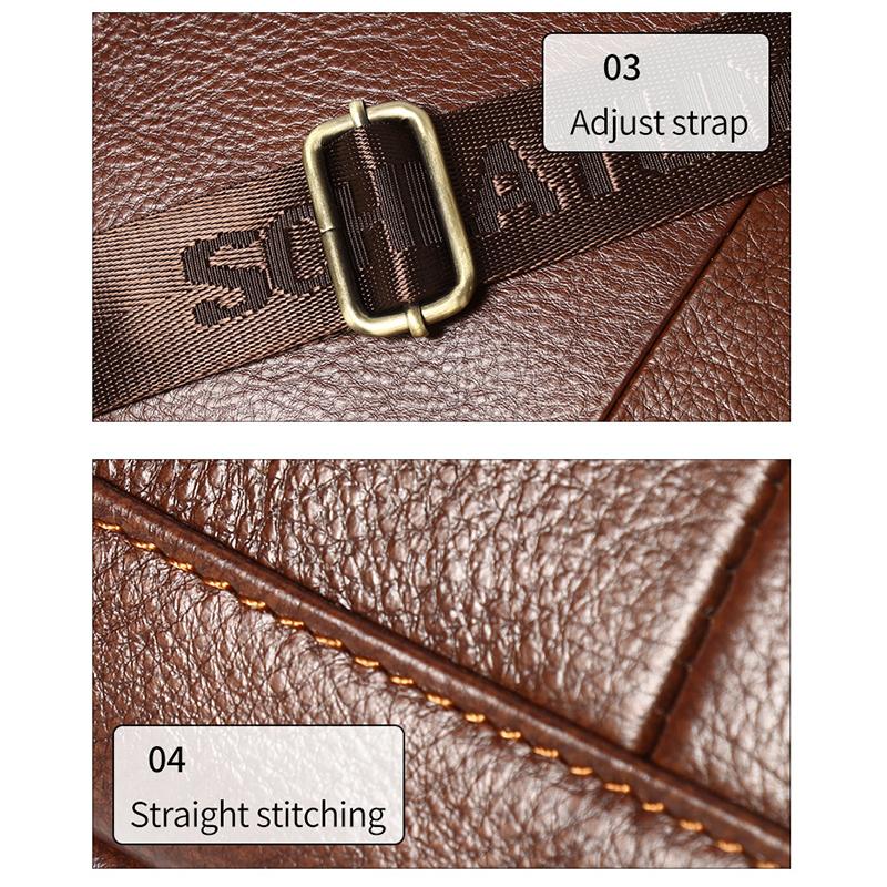 Echte Leder Aktentaschen Hart für Herren 15,6 Zoll Büro Business Computertasche Vintage Handtaschen Laptop Aktentaschen