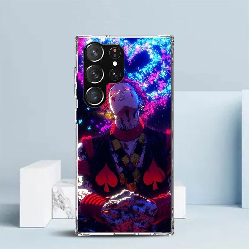 Huner X-Hunters Hisoka Phone Case For Samsung Galaxy S24 S25 Edge S26 Ultra S22 S23 Plus S21 + S20 FE Soft TPU Back Cover Galaxy