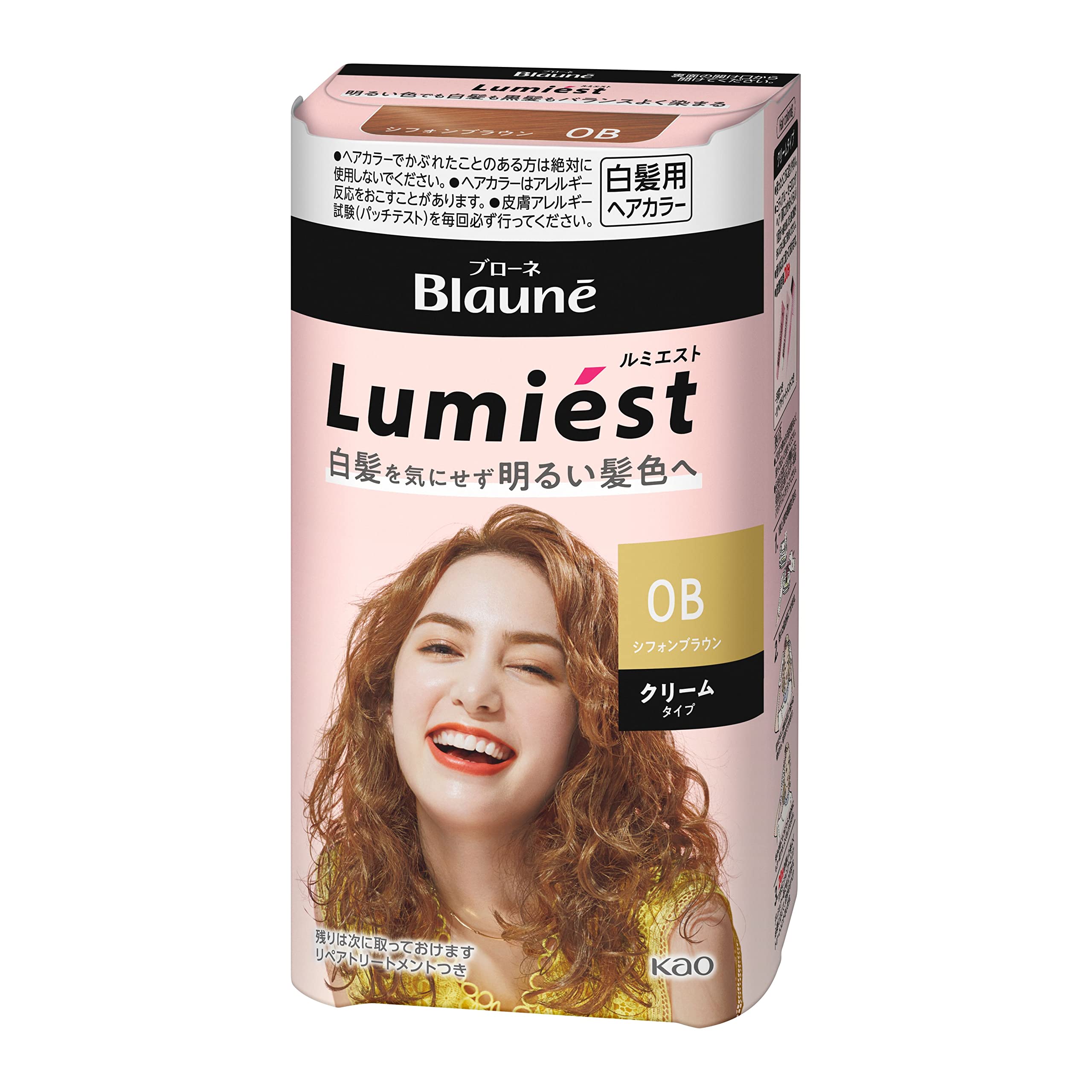 

Краска для волос Blonde Lumiest 0B Шифоновый коричневый Наслаждайтесь ярким цветом волос, не беспокоясь о седине Шифоновый коричневый [Квази-лекарство] волосы. Краска кремового типа.