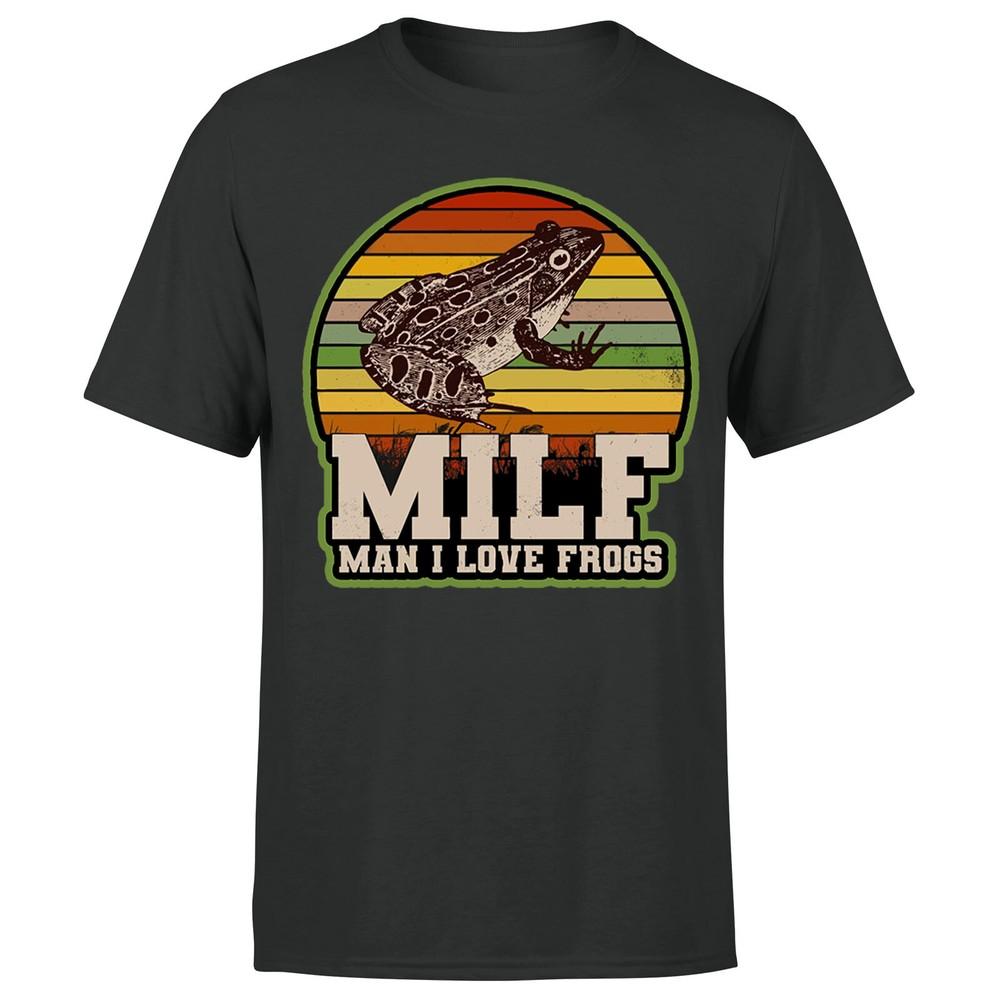 

Amphibian Vintage Milf Man I Love Frogs Mens TShirt P1 OR A 3XL