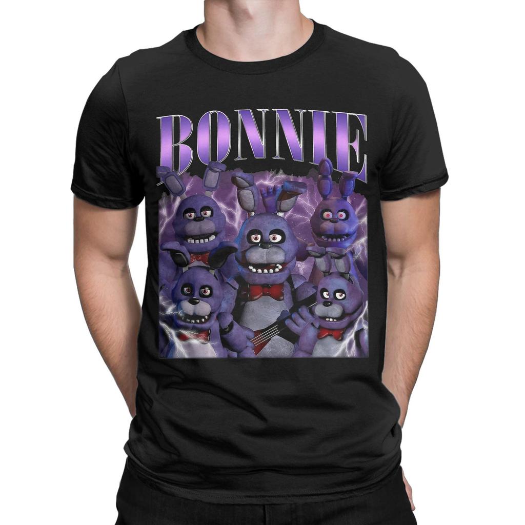 FNAF U Freddyho Bonnie Tričko pro muže Bavlněná hipsterská trička Tričko s kulatým výstřihem Oblečení s krátkým rukávem Nápad na dárek