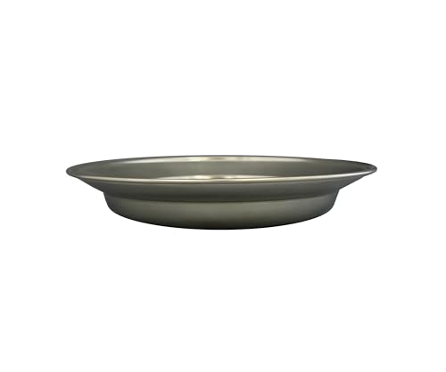 Tiger Crown Stainless Steel Round Curry Plate, Diameter 20.8cm X Height 3.4cm, No. 6970, Made In Japan