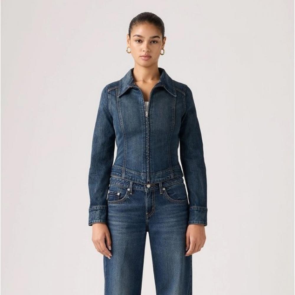 Levi S Женская S Эластичная Приталенная Куртка-тракер 005ea0003 85(S)