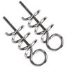 200PCS 15mm Length Lure Screw Spring Twist Silver Lure Screw Springs  Saltwater Fishing