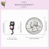 WOSTU 925 Sterling Sølv Søt Liten Svart Cat Charms Perler Rosa Hjerte Zircon For Women Passer Originalt DIY armbånd Smykkegaver