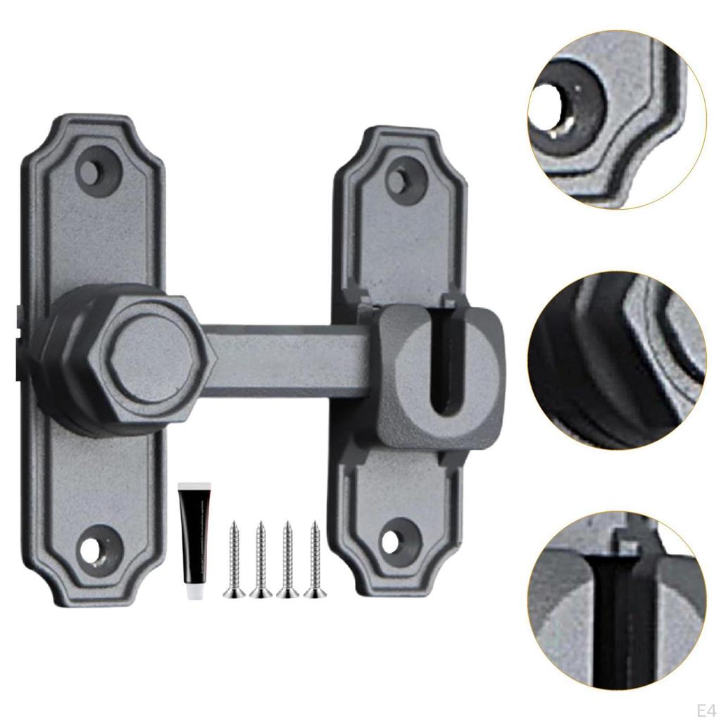 Schiebetürschloss 90/180 Grad Riegel Tor für Schrank Schränke Garten
