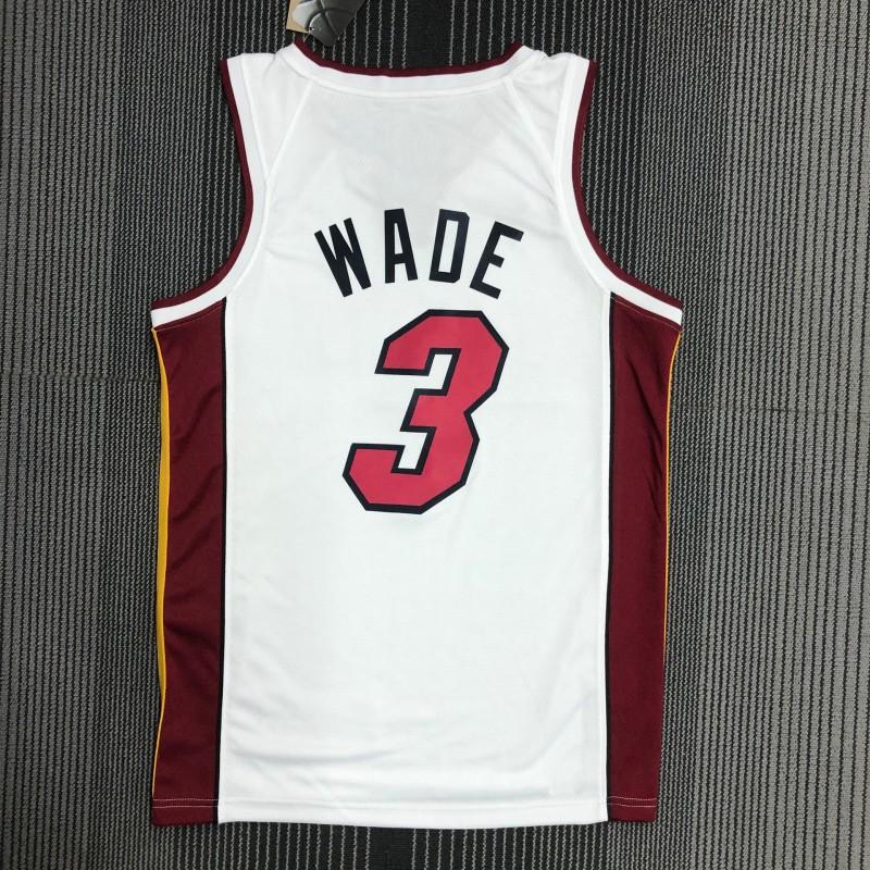 Miami Heat Basketball Jersey Custom Name Number Printed Sportswear Breathable Performance Shirt Men Women