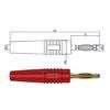 Reliable 2Mm Banana Plugs Test Leads strong Insulation Secure Fit  Banana Connector Cables set for Electronics Projects