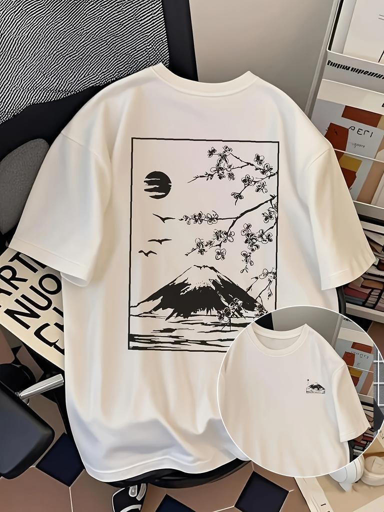 Unisex T-shirt Sunglasses Doll Print T-Shirt, Short-Sleeved Round Neck Casual Top, Suitable for Spring And Summer W
