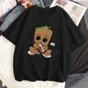 T Shirt For Men Fun Groot Printed Shirt Fashion Women's Casual Cotton T-Shirt Women Street Wear T-Shirts