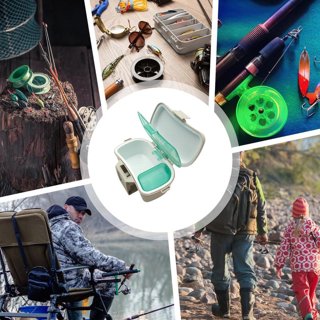 Fishing Bait Container Insulated Lure Waist Organizer Insulated Bait Earth Worm Holder For Boat Kayak Camping Shrimp Aquarium