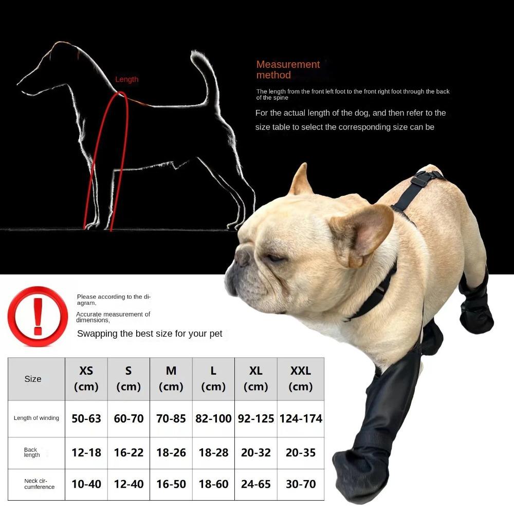 All-Season Anti-Slip Dog Boots Adjustable Waterproof Dog Boots  Small Medium Large Dogs