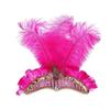 Exquisite Sequin Feather Headband Vintage Masquerade Hair Band  Dance Show