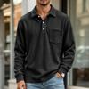 Men's Corduroy Retro Casual Collared Button-Front Shirt, Available in and Striped Patterns