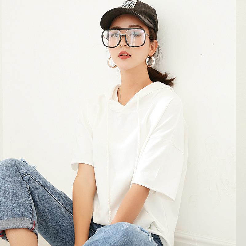 

Новая женская простая летняя футболка с коротким рукавом и вышивкой в виде букв - Свободный топ в корейском стиле улззанг 2XL белый