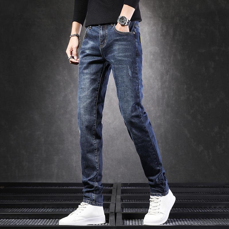 Men's Slim-Fit Multi-Color Jeans: Versatile, Comfortable Spring Pencil Pants