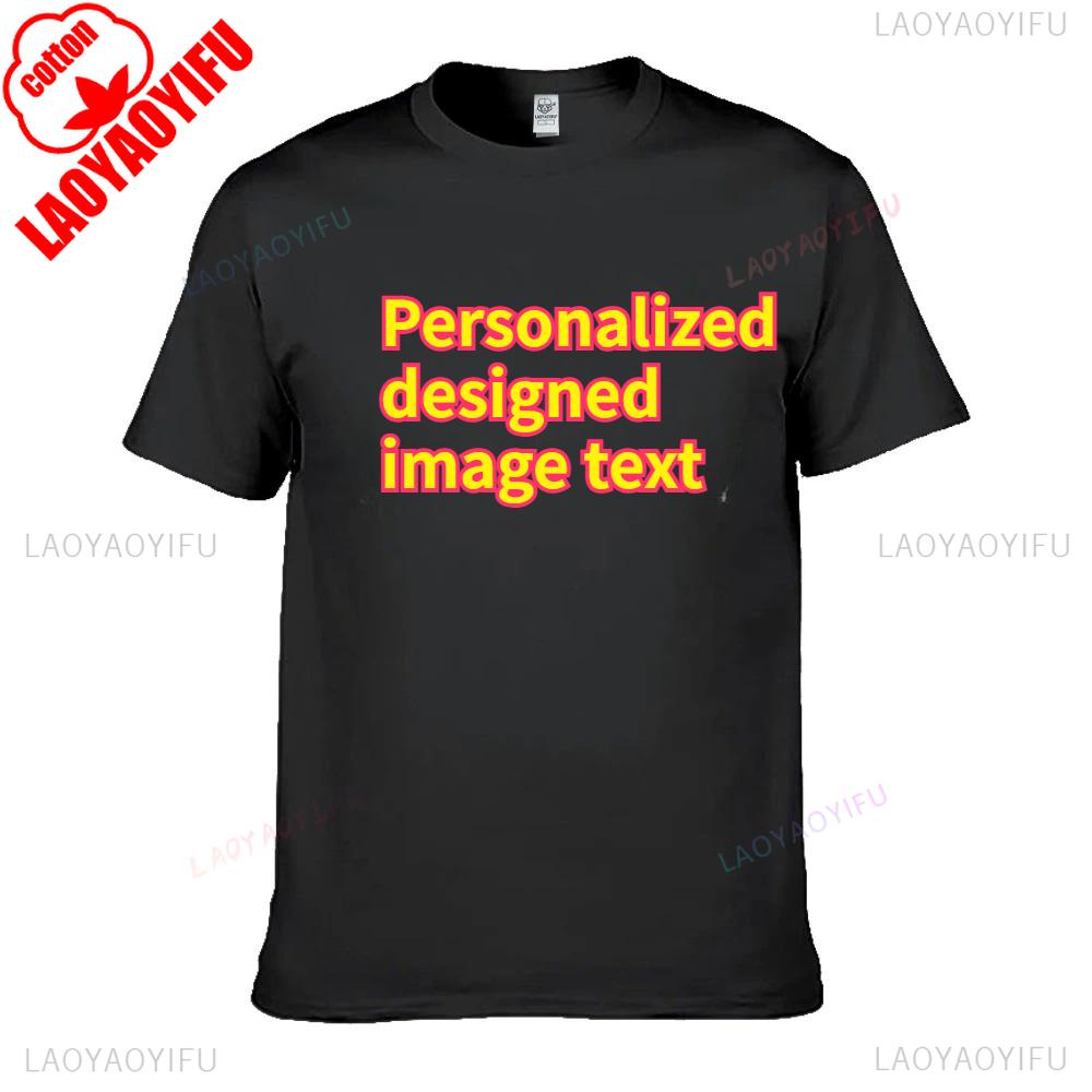 Custom Tshirt Print Professional Your Own Text Photo Male Personalized Premium Gifts shirt EU Size Cotton Men Women T Shirt