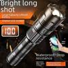 Waterproof Outdoor Telescopic Focus Flashlight with Digital Power Display 90/50