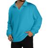 Men's Casual Collared Long-Sleeve Knit Base Layer Top