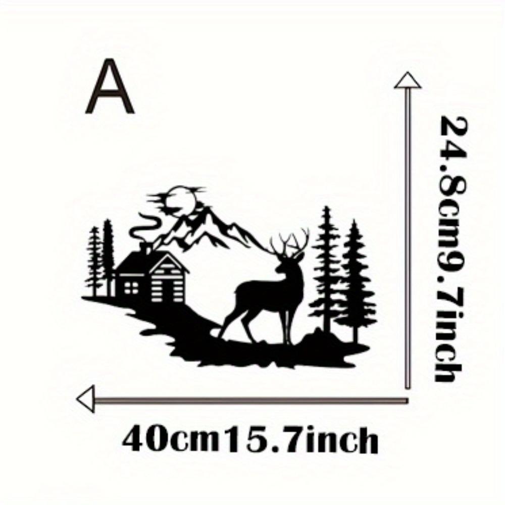 Metal Craft Forest Fawn Wall Art Decor Home Interior Wildlife Sculpture