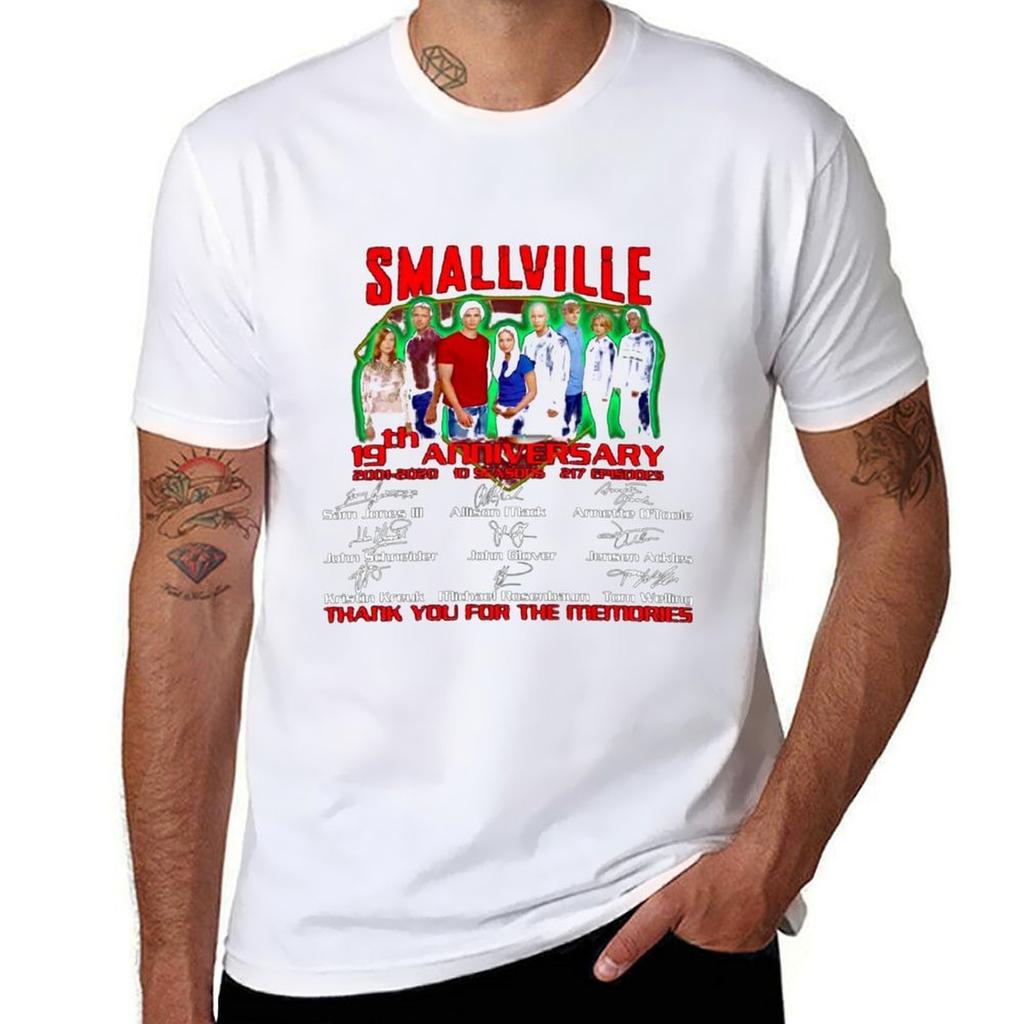 Smallville 19th Anniversary All Cast Signed Thank You For The Memories Tshirt G Unisex T Shirts For Unisex Tshirt