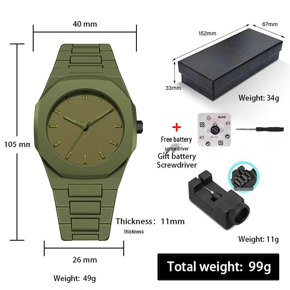 Men's Waterproof Sports Quartz Watch - Fashionable and Simple Design