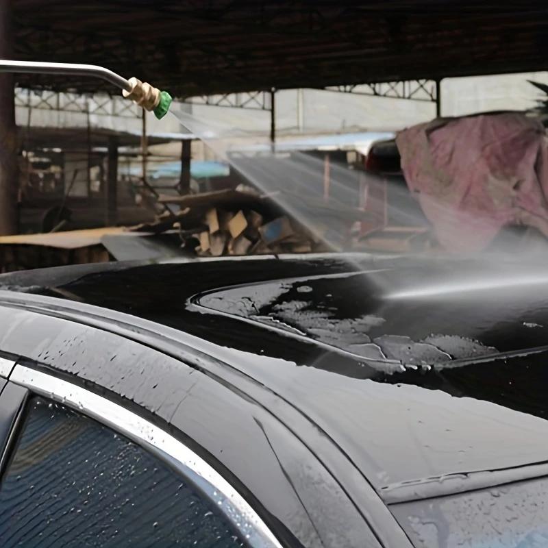 Stainless Steel High-Pressure Power Washer Nozzle, Adjustable Extension Wand Set for Efficient Vehicle & Surface Cleaning