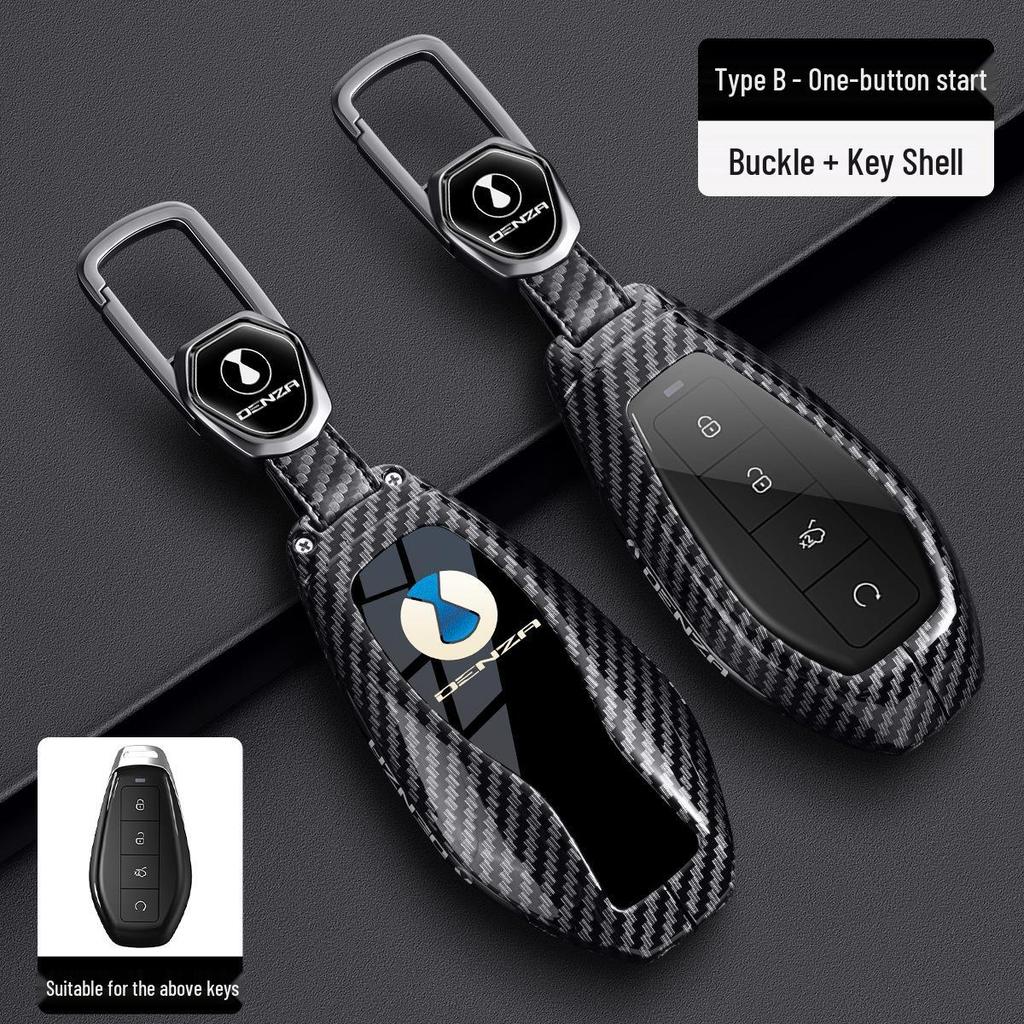 Denza Z9 Key Case 2025 - Carbon Fiber Metal for New Model Z9GT D9/D9 DMI/EV