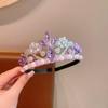 Elsa Frozen Blue Rhinestone Pearl Crown Headband for Children