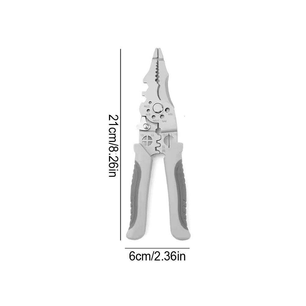 Non-slip Wire Stripper Decrustation Pliers Adjustable Electrical Wire Stripping Tool Wire Stripper Crimper For Electrical Cable