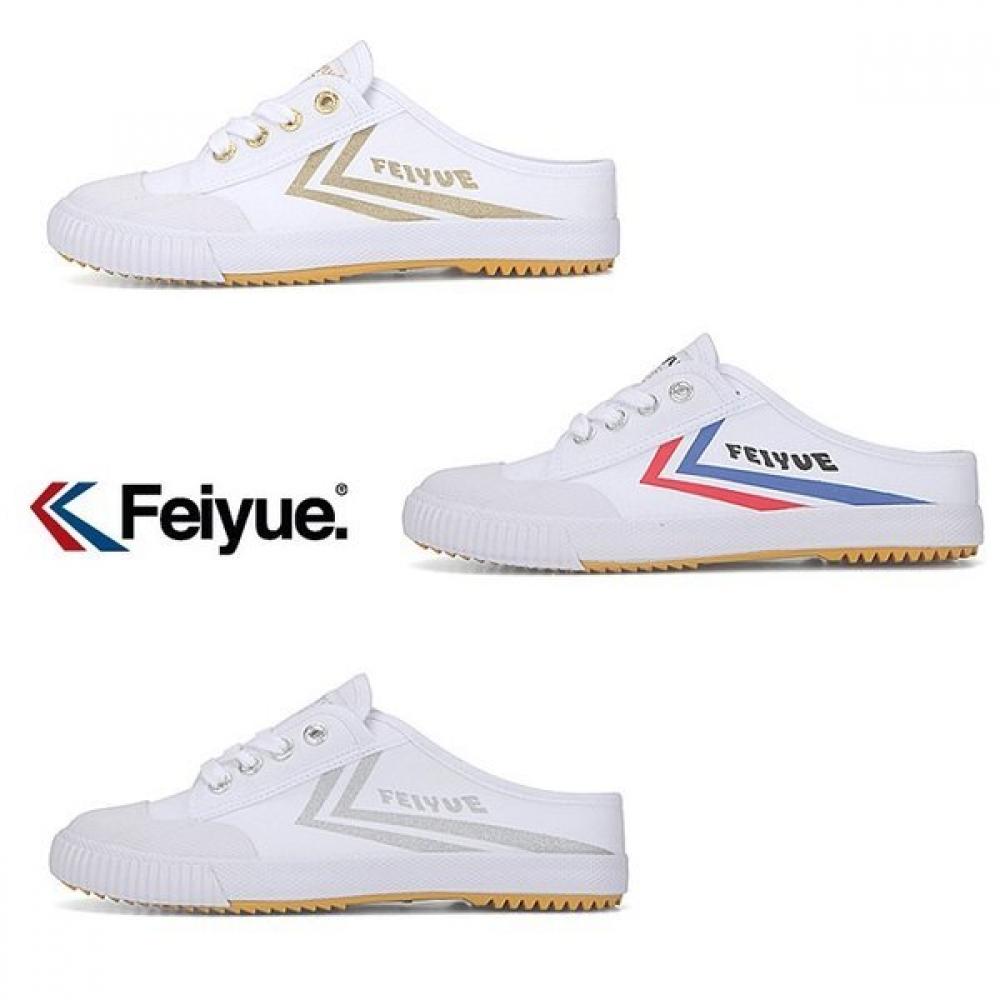 Feiyue Men woMen Mule Slipper Sneakers Fu100171 Fu100172 FU100171 (silver)/35(220225)