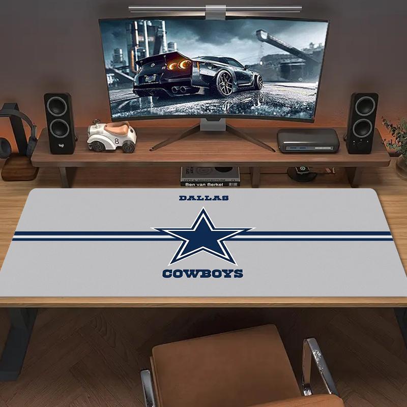 Dallas Cowboys Mauspad Großes Gaming-Tischkissen Rutschfestes Laptop-Tablet Großes Mauspadd XXL-Matte Mini-PC-Spielmatte Mit Verriegelungskante