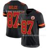 Kansas City Chiefs 87 Travis Kelce Football Jersey Mens Sports Game Uniform Black