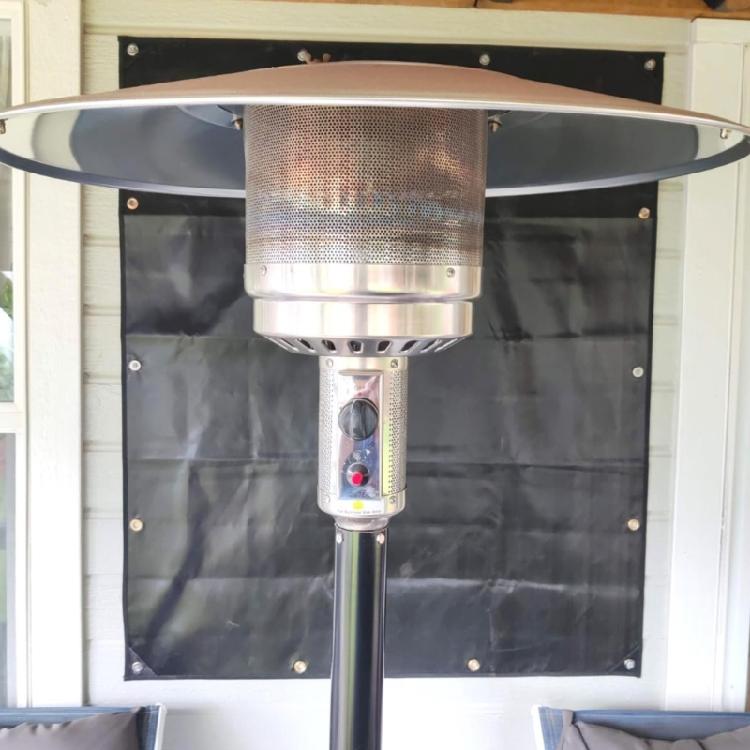 Feuerfeste Hitzeschutzmatten für Außen-Grills Hitzeschutzmatten Feuerfeste Zaumabdeckung Hinter Grills Hitzeschutzmatten Langlebig