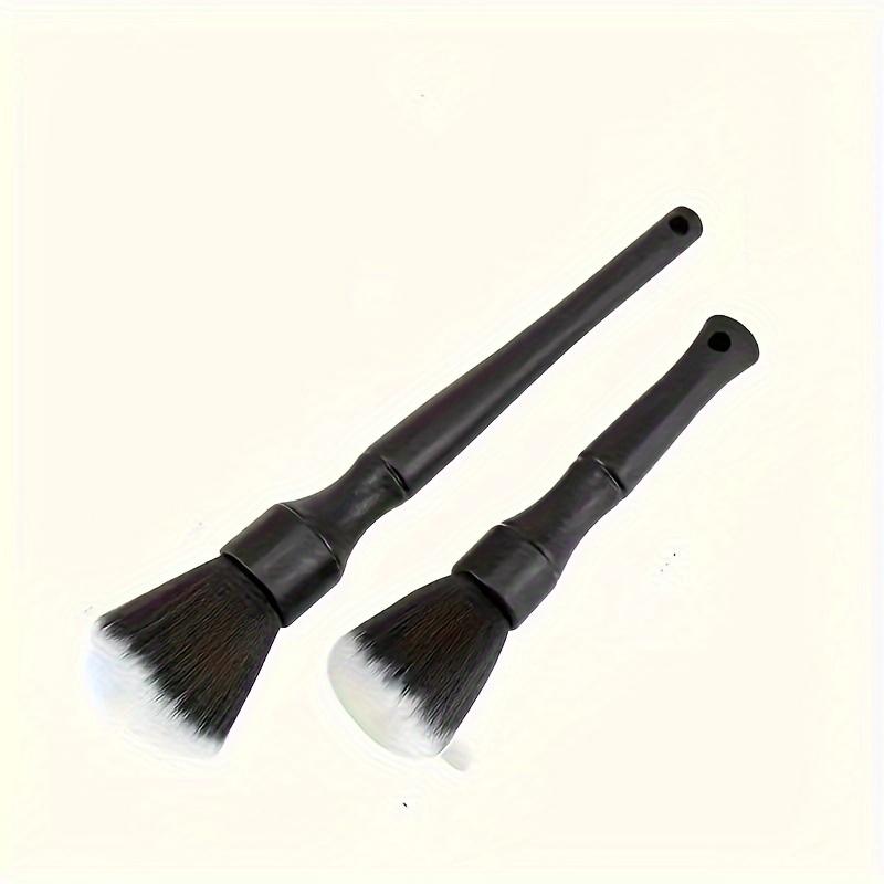 2pcs Soft Bristle Cleaning Brush Dusting Brush, Car Interior Cleaning Tool, Auto Detail Brush Car Dash Duster Brush