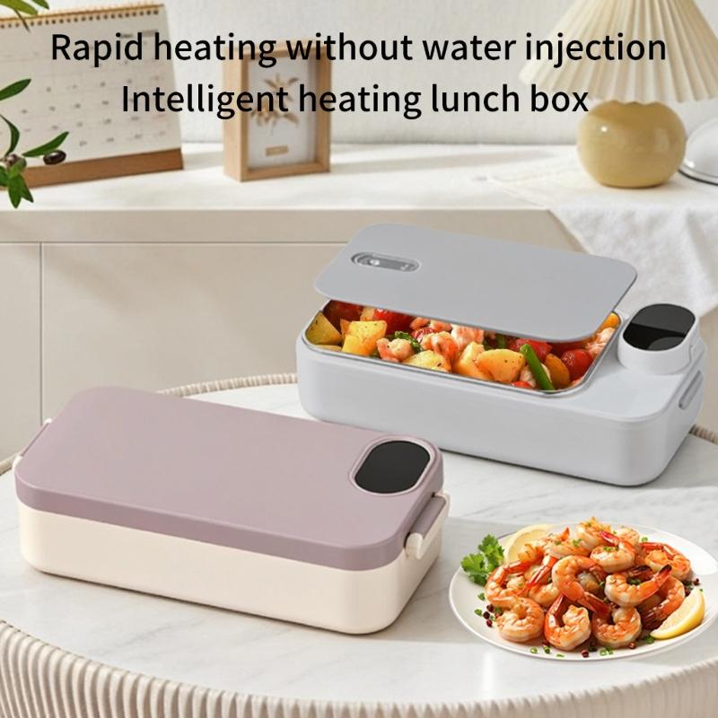 Insulated Food Container with Electric Heating System Stainless Steel Construction for Easy Cleaning and Durability