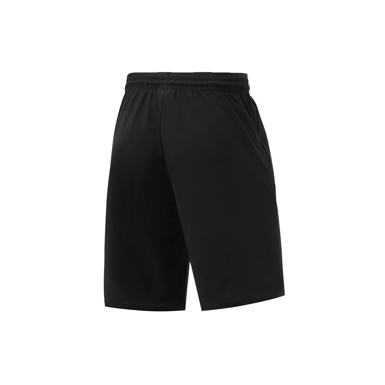 Li Ning Logo Letter Print Loose Shorts Men Shorts Black AKYR133-1