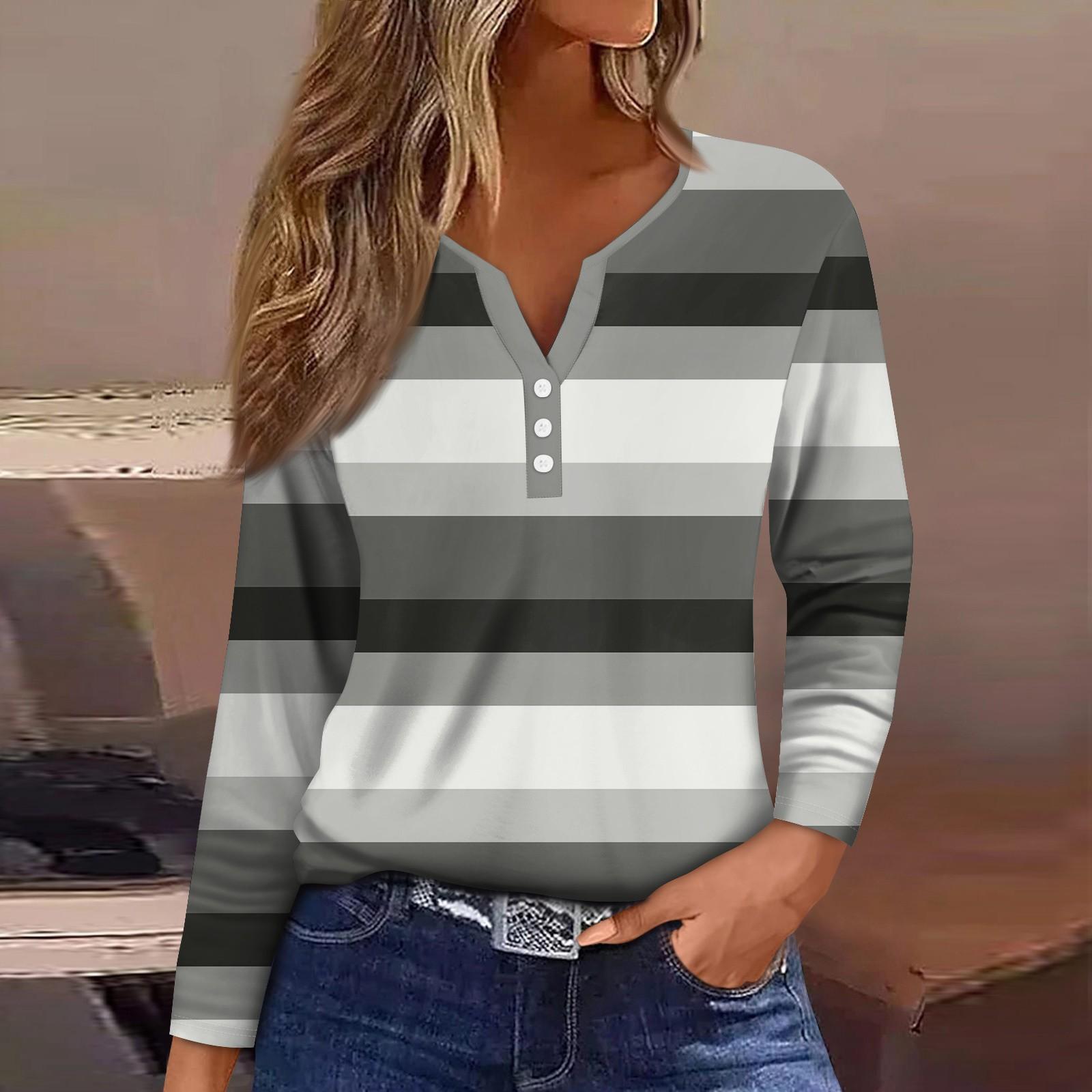 

Жен. Футболка Футболка Пуговицы Цветочный принт Длинный рукав Повседневные Выходные Мода Классический Классический V-образный вырез Обычный Топ XXXL