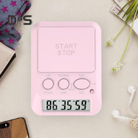 Lerntimer zum Lernen, Countdown-Datumstimer, Piepton-Timer, Uhr, multifunktionaler elektronischer Zeitgeber, süßer digitaler Timer für die Pausen im Fitnessstudio