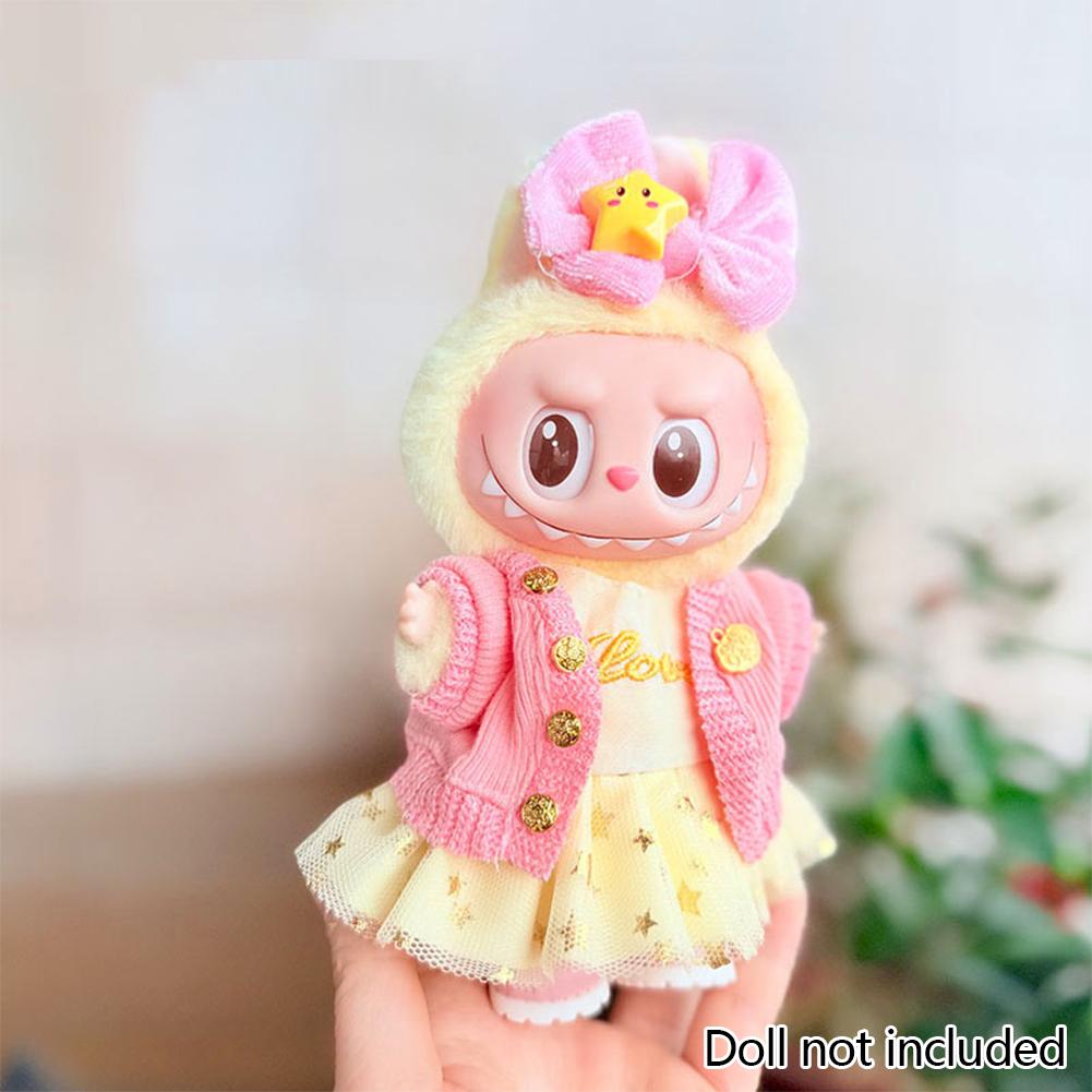 

Миниатюрный комплект из красочного платья и свитера для кукол, симпатичная одежда для кукол своими руками, модные аксессуары, прекрасные наряды, подарки для девочек, друзей 03