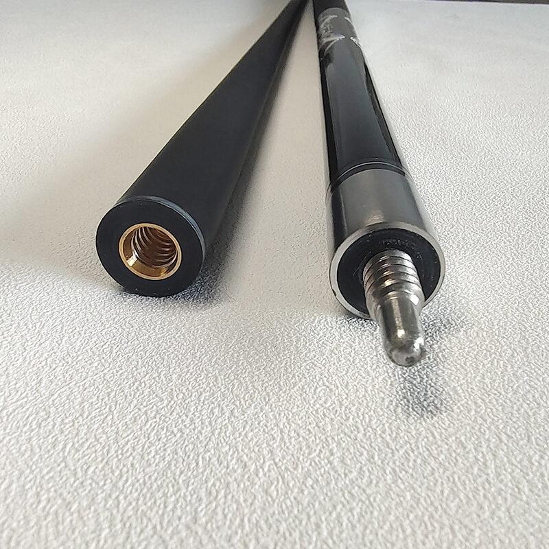 Carbon Fiber Billiard Cue Stick 13MM 9-Ball 1/2 Split Cue Stick147cm 19OZ Straight Non-Slip Sweat Absorption Pool Cue with Case and Freebies