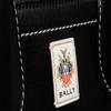 Bally Unda Brand Logo Classic Grain Goat Leather Handbag Women Handbags Black 6310380